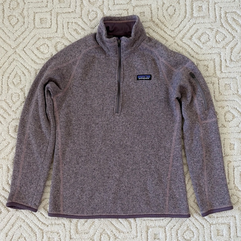 Patagonia Better Sweater 1/4 Zip Dusty Lavender Purple Small